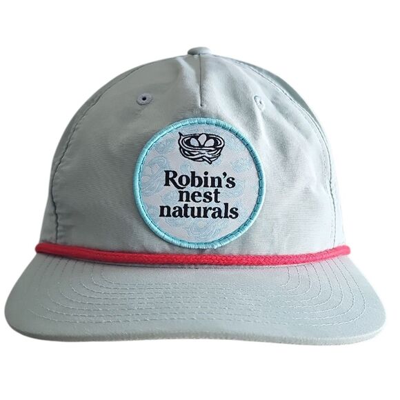 Robin’s Nest Naturals Vintage-Inspired Cap Mint Green Teal Red Accents Snapback - Picture 1 of 8
